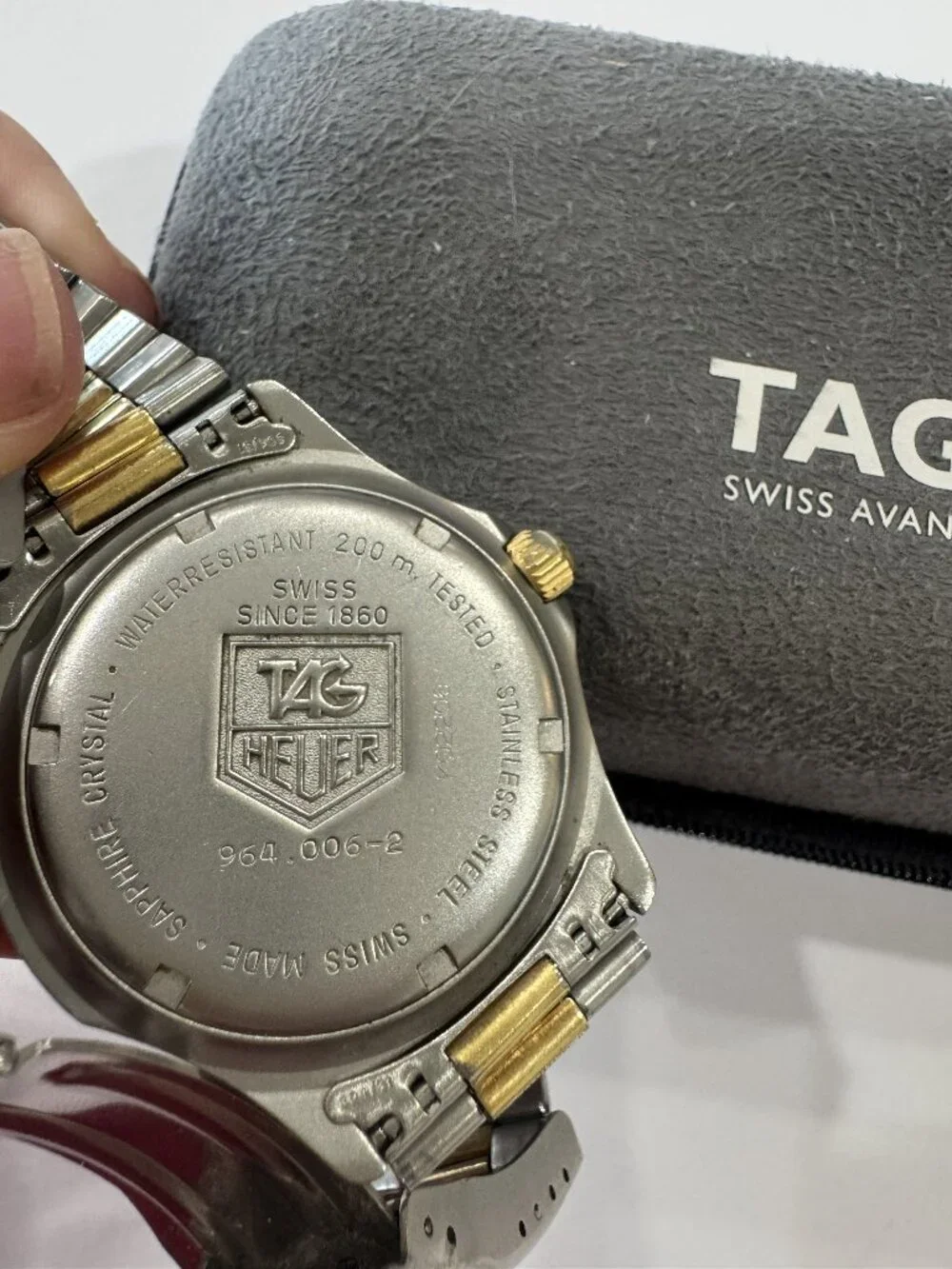 TAG Heuer 964.006-2 Professional 2000 200M Gold Dial Quartz Men's